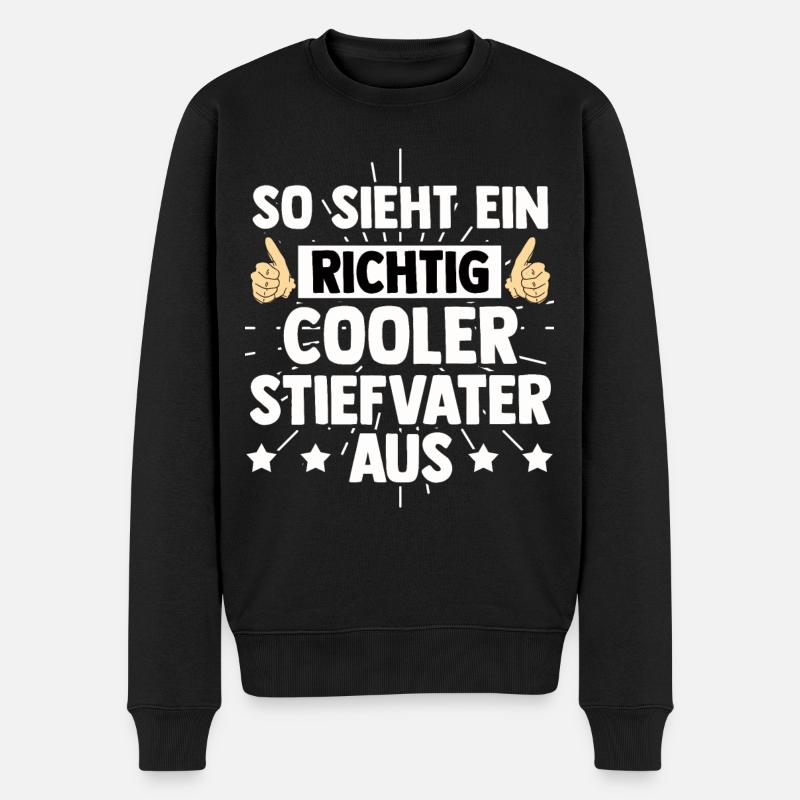 Stiefvater - Männer Premium Bio Pullover - Schwarz