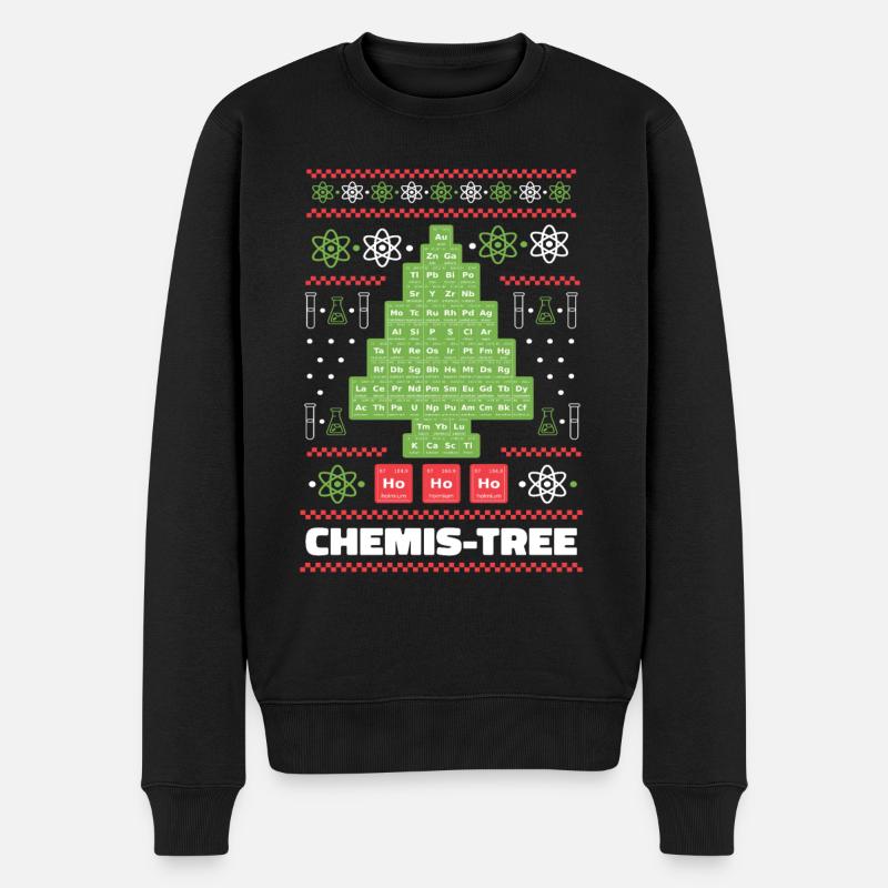 Oh Chemistree - Männer Premium Bio Pullover - Schwarz