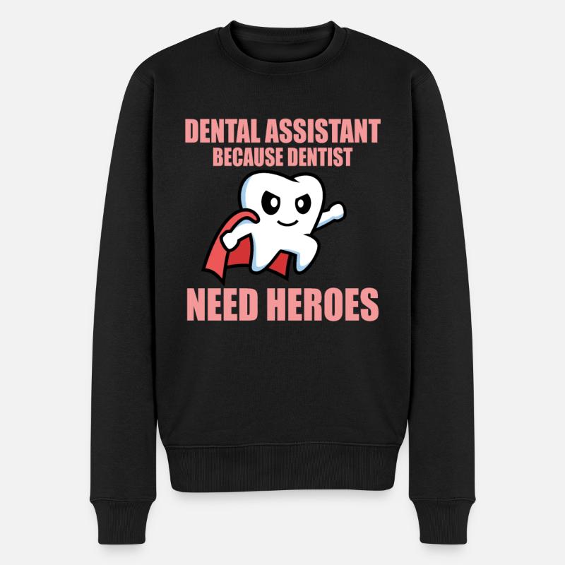Assistante dentaire - Pull Premium bio Homme - noir