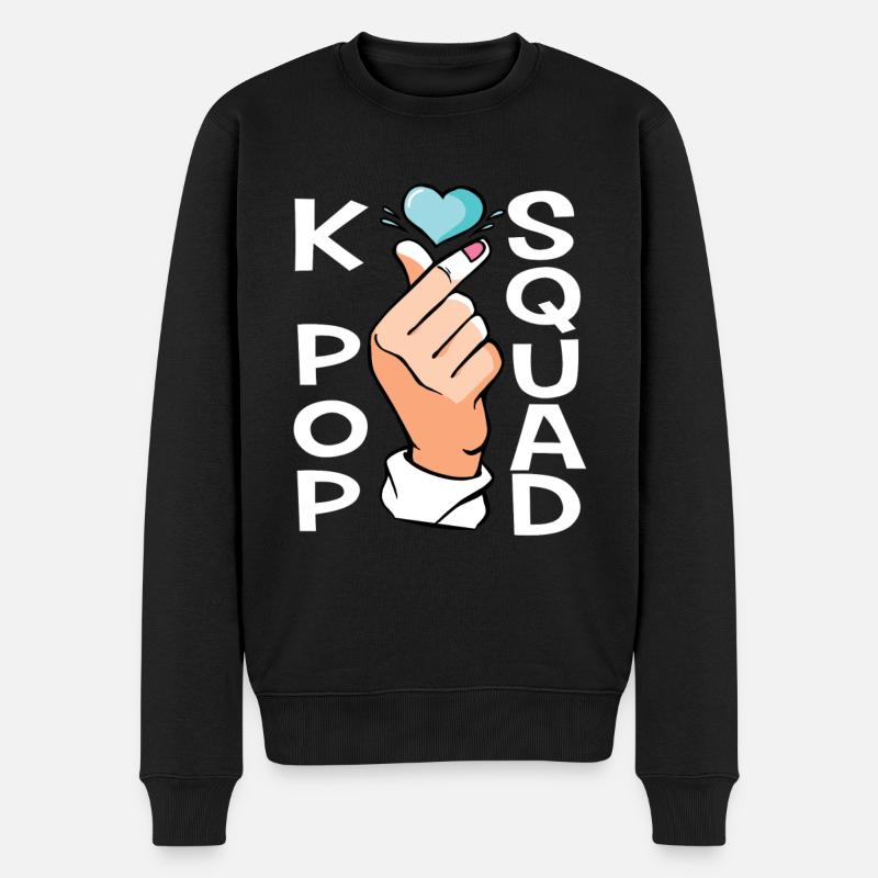 K-Pop Squad - Männer Premium Bio Pullover - Schwarz