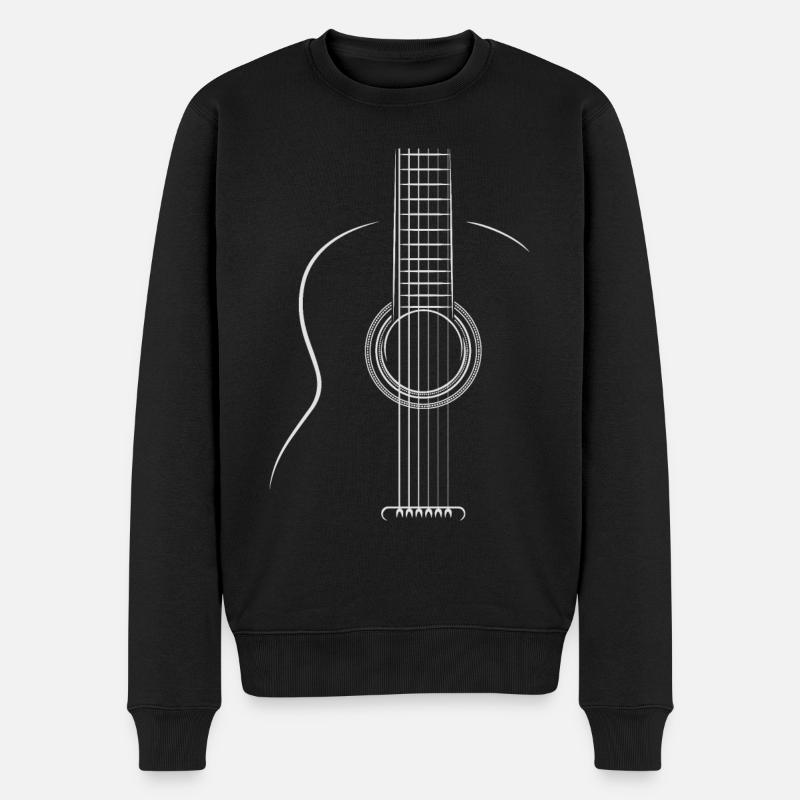 Guitariste acoustique - Pull Premium bio Homme - noir