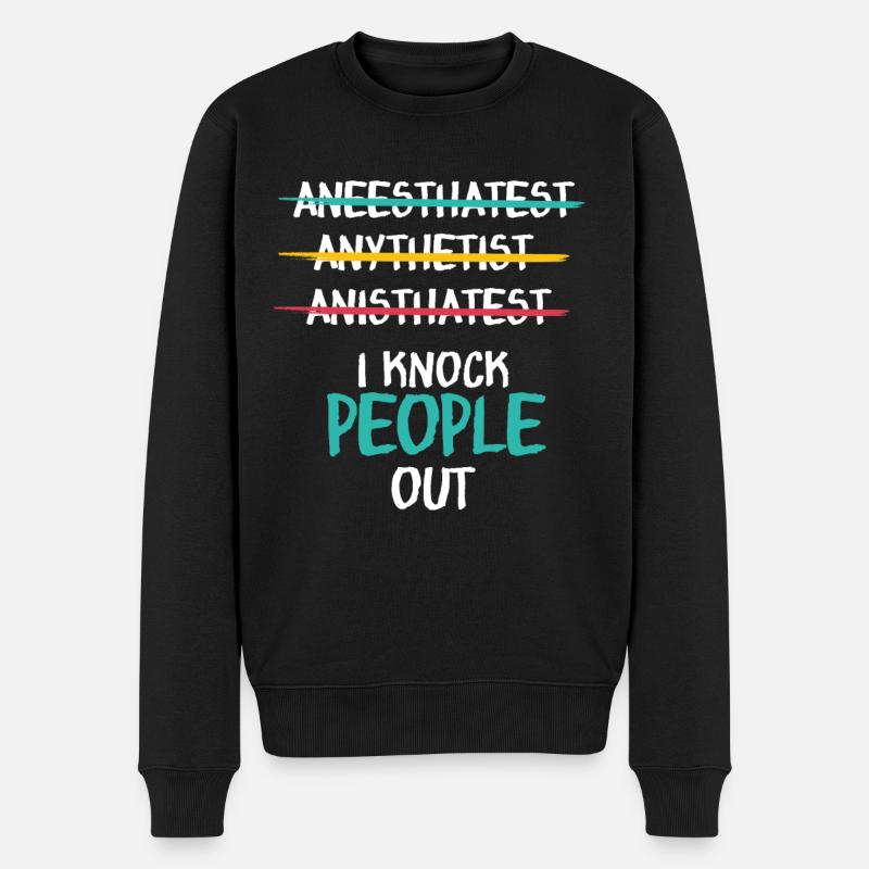 anesthésiste - Pull Premium bio Homme - noir