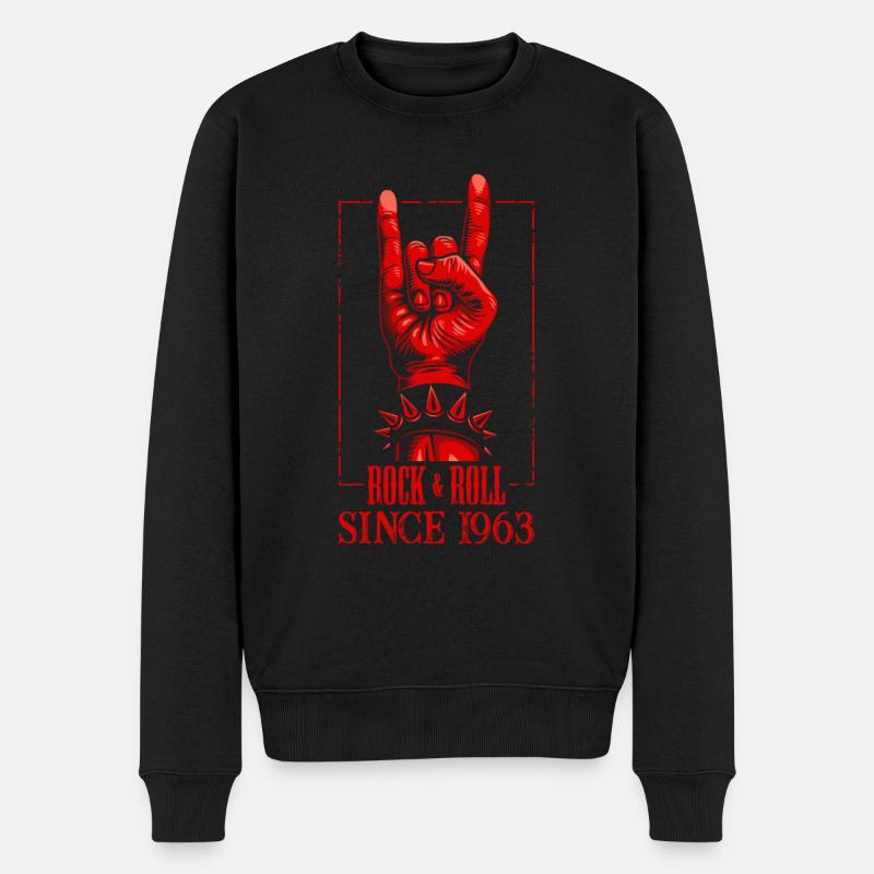 Rock & Roll depuis 1963 - 57e anniversaire - Pull Premium bio Homme - noir