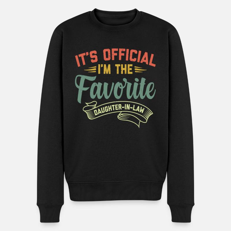 Belle-fille | cadeau d'anniversaire drôle - Pull Premium bio Homme - noir