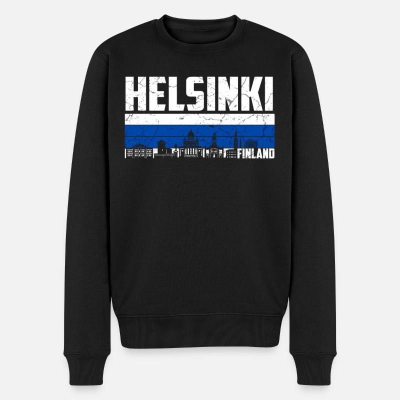 Helsinki Finlande - Pull Premium bio Homme - noir