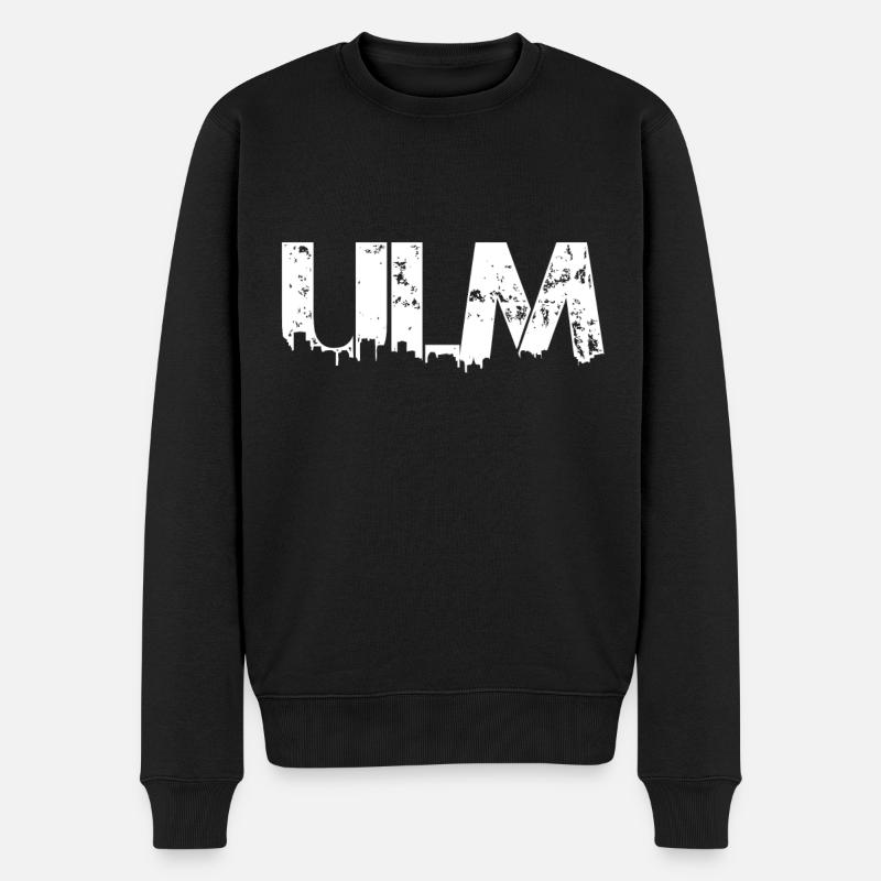 Ulm Skyline - Pull Premium bio Homme - noir