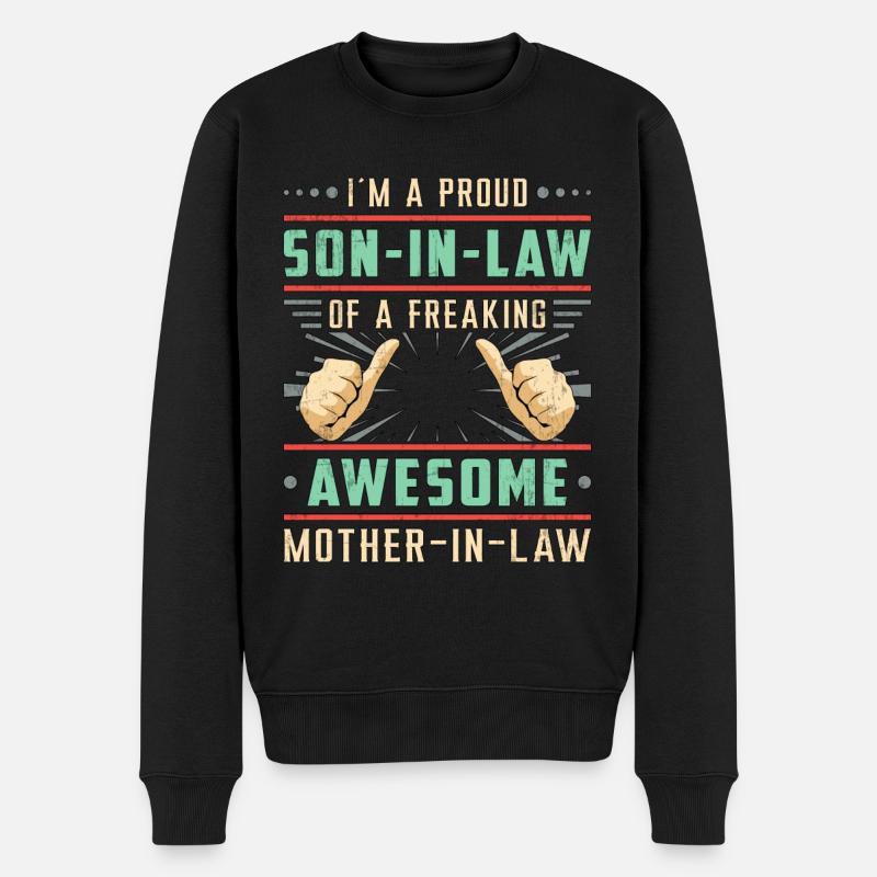 Meilleur beau-mère fils gendre cadeau - Pull Premium bio Homme - noir