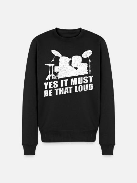 Drums drummer drummer gift drummer - Men's Premium Organic Jumper - black