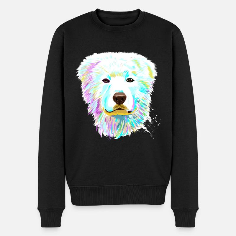 Splash MaremmenAbruzzen Chien berger - Pull Premium bio Homme - noir