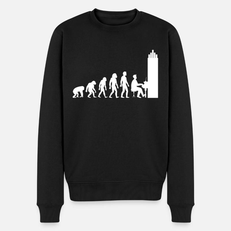 Organist Orgel Orgelspieler Pfeifenorgel Geschenk - Männer Premium Bio Pullover - Schwarz