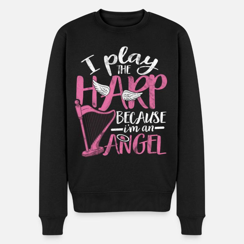 harpe - Pull Premium bio Homme - noir