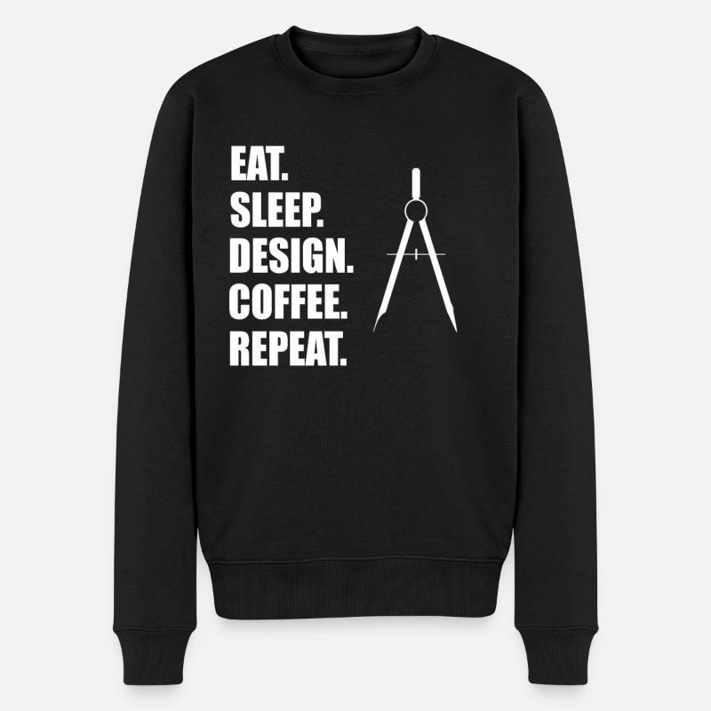 Architektur - Männer Premium Bio Pullover - Schwarz