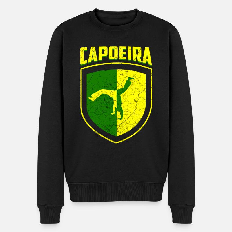 Capoeira - Pull Premium bio Homme - noir