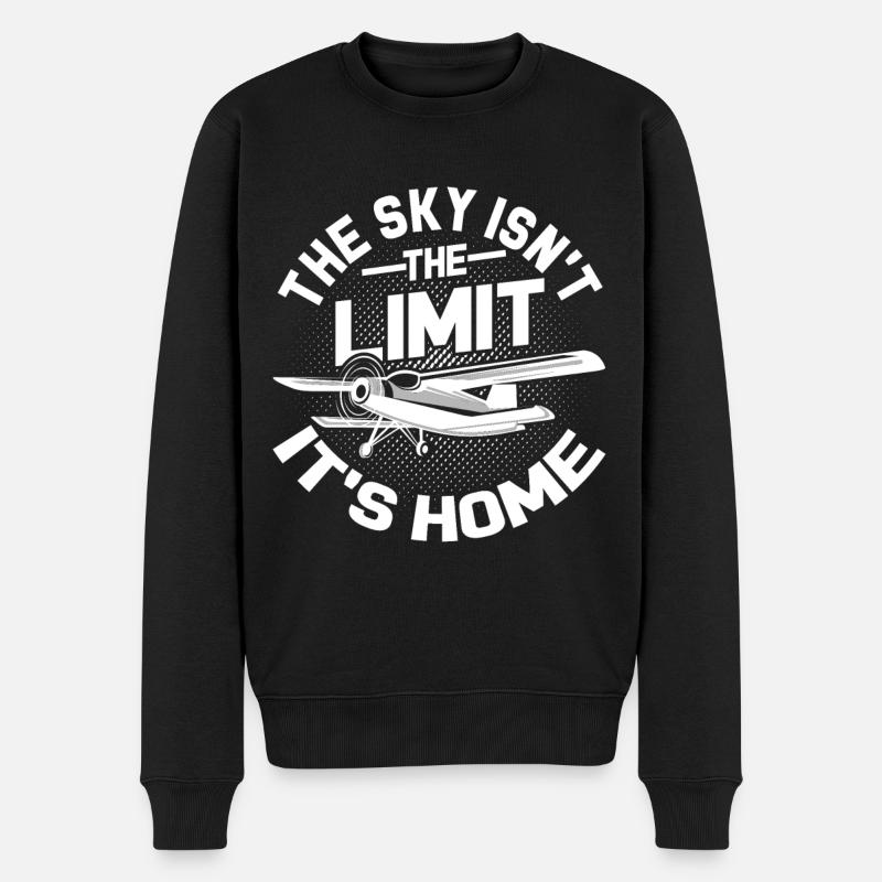 pilote - Pull Premium bio Homme - noir