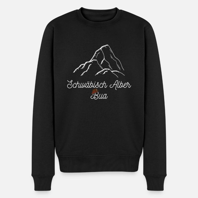 Schwäbisch Alber Bua - Region Schwäbische Alpen - Männer Premium Bio Pullover - Schwarz