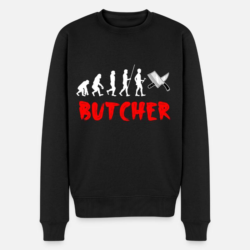 Boucher - Pull Premium bio Homme - noir