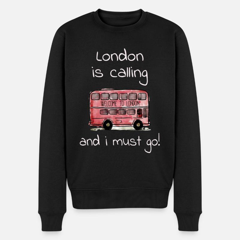 Londres - Pull Premium bio Homme - noir