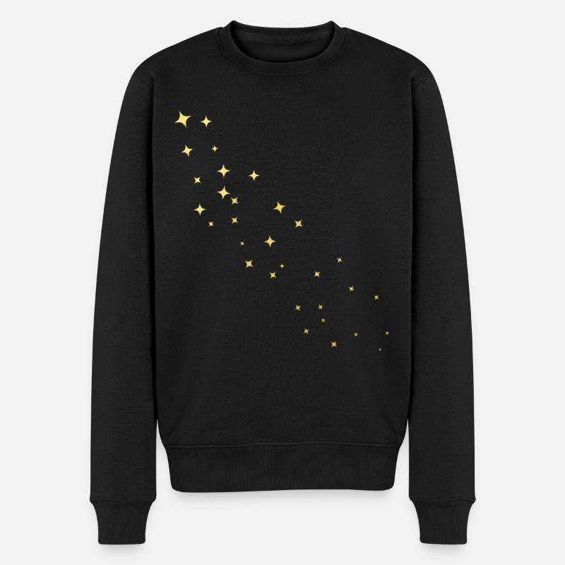 Étoiles d’or - Pull Premium bio Homme - noir