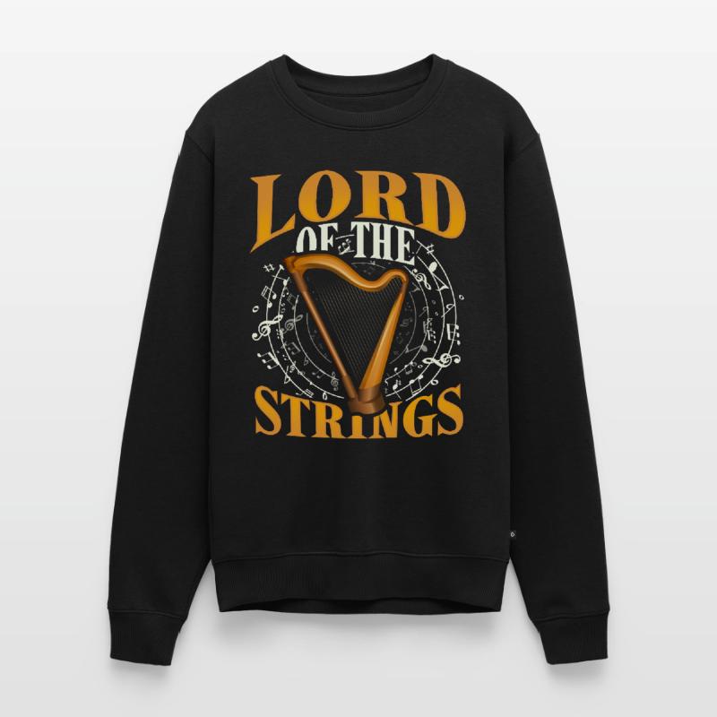 Harp strings strings chordophone string instrument Men's Premium Organic Jumper