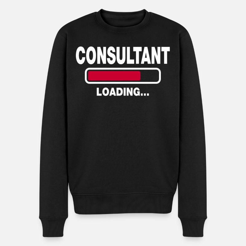 Consultant - Männer Premium Bio Pullover - Schwarz