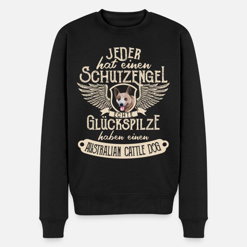 Australian Cattle Dog Lustige Geschenkidee - Männer Premium Bio Pullover - Schwarz
