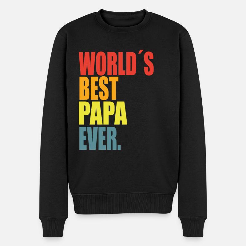 Meilleur papa disant - Pull Premium bio Homme - noir