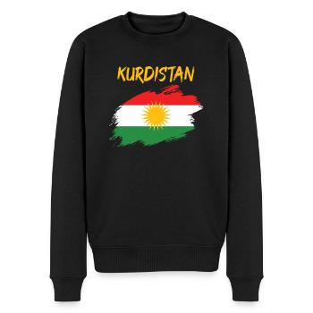 Drapeau drapeau kurde Kurdistan drapeau - Pull Premium bio Homme - noir - Devant - Nico (187cm)
