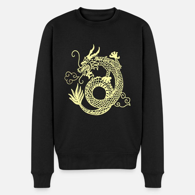 Dragon chinois - Pull Premium bio Homme - noir