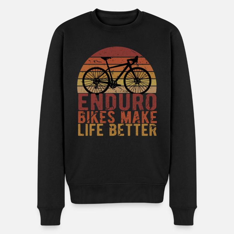 Vélo d'enduro - Pull Premium bio Homme - noir