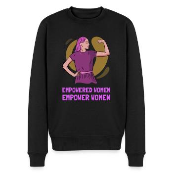 Feminismus Feministin Feminist Geschenk - Männer Premium Bio Pullover - Schwarz - Vorne - Nico (187cm)