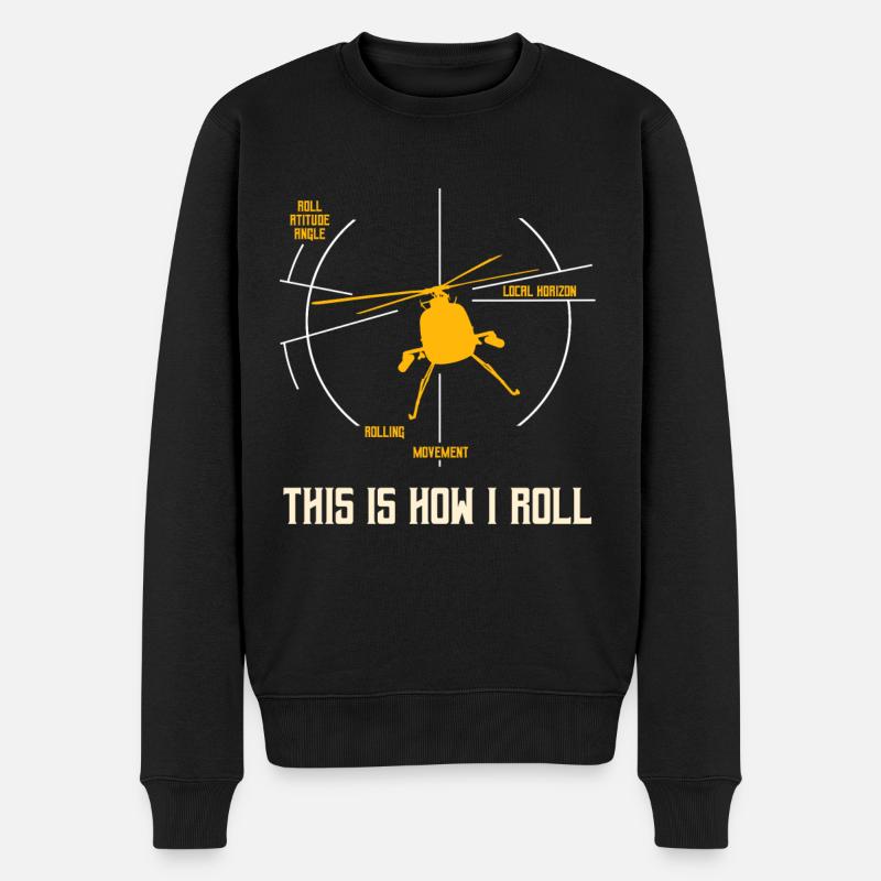 hélicoptère - Pull Premium bio Homme - noir
