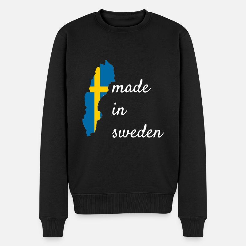 Schweden - Männer Premium Bio Pullover - Schwarz