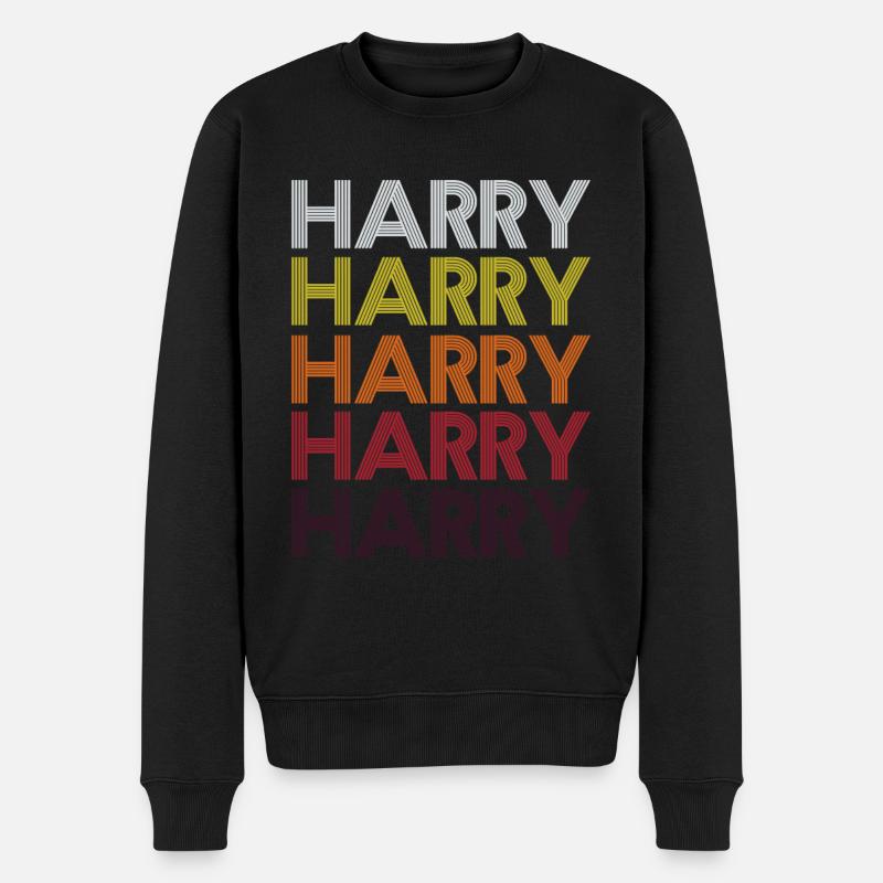 Harry Spitzname - Männer Premium Bio Pullover - Schwarz