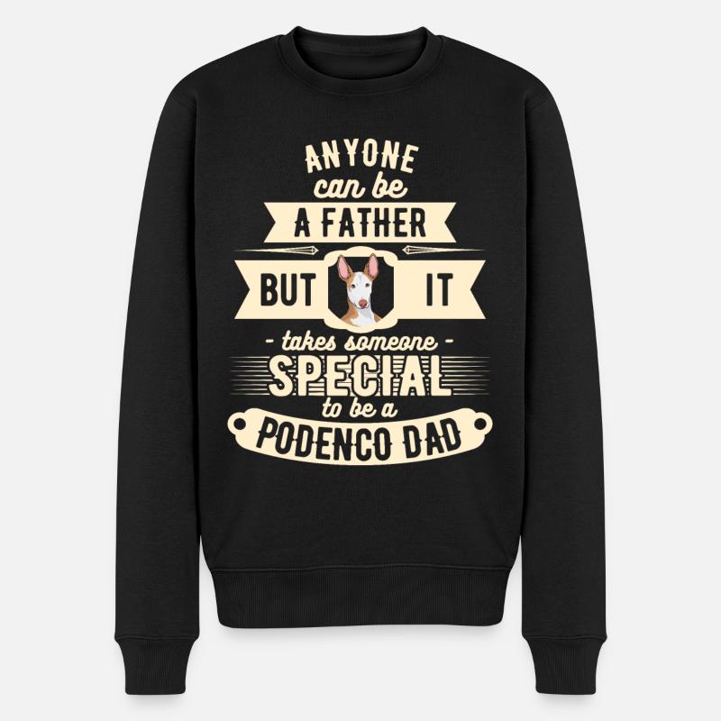 Cadeau de chien Podenco pour le propriétaire - Pull Premium bio Homme - noir