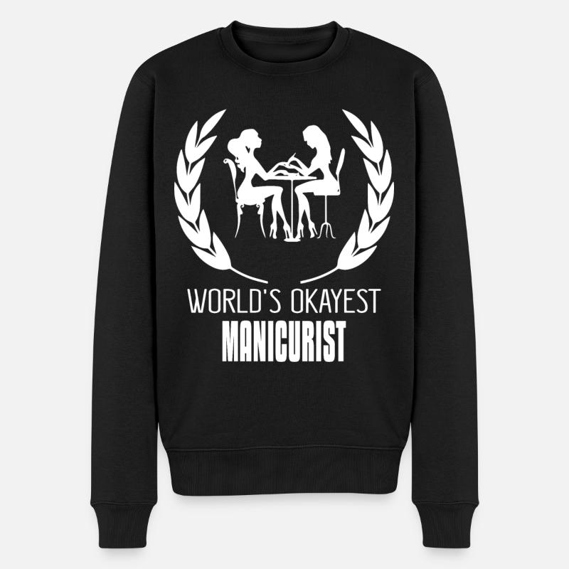 manucure - Pull Premium bio Homme - noir