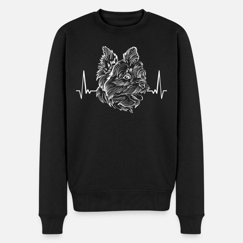 Morkie Hund Geschenkidee - Männer Premium Bio Pullover - Schwarz