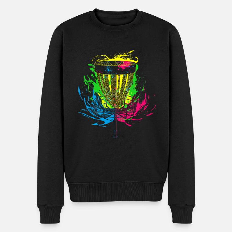 Splash Disc Golf - Männer Premium Bio Pullover - Schwarz