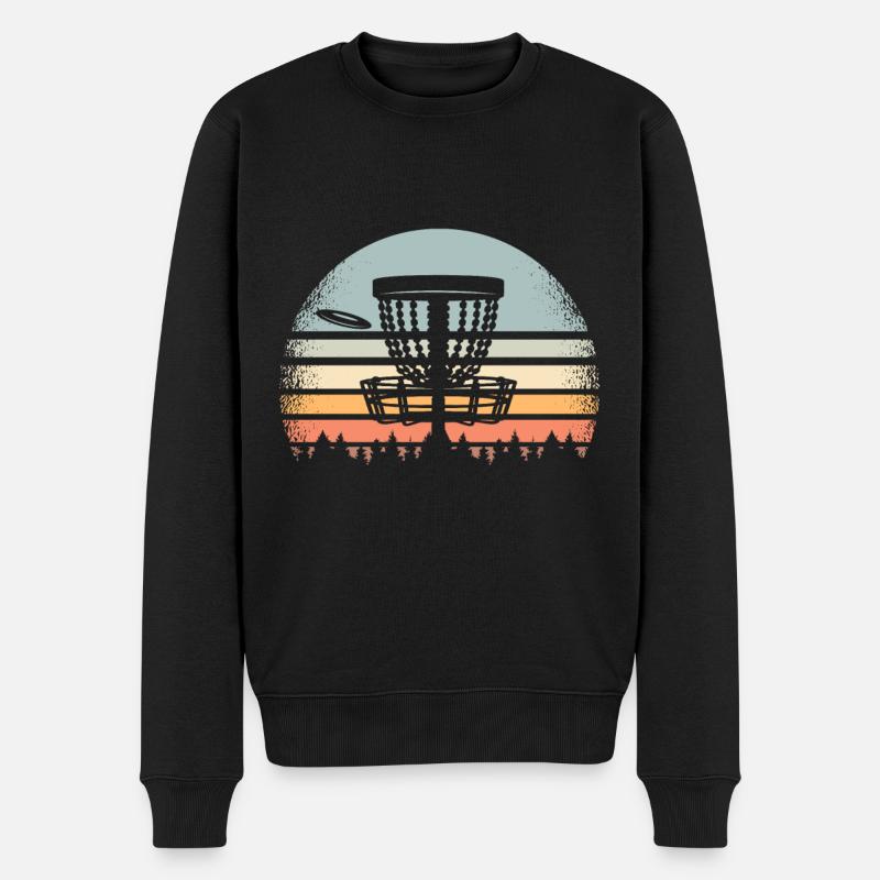 Disc Golf Retro - Pull Premium bio Homme - noir