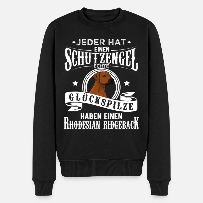 Rhodesian Ridgeback - Männer Premium Bio Pullover - Schwarz