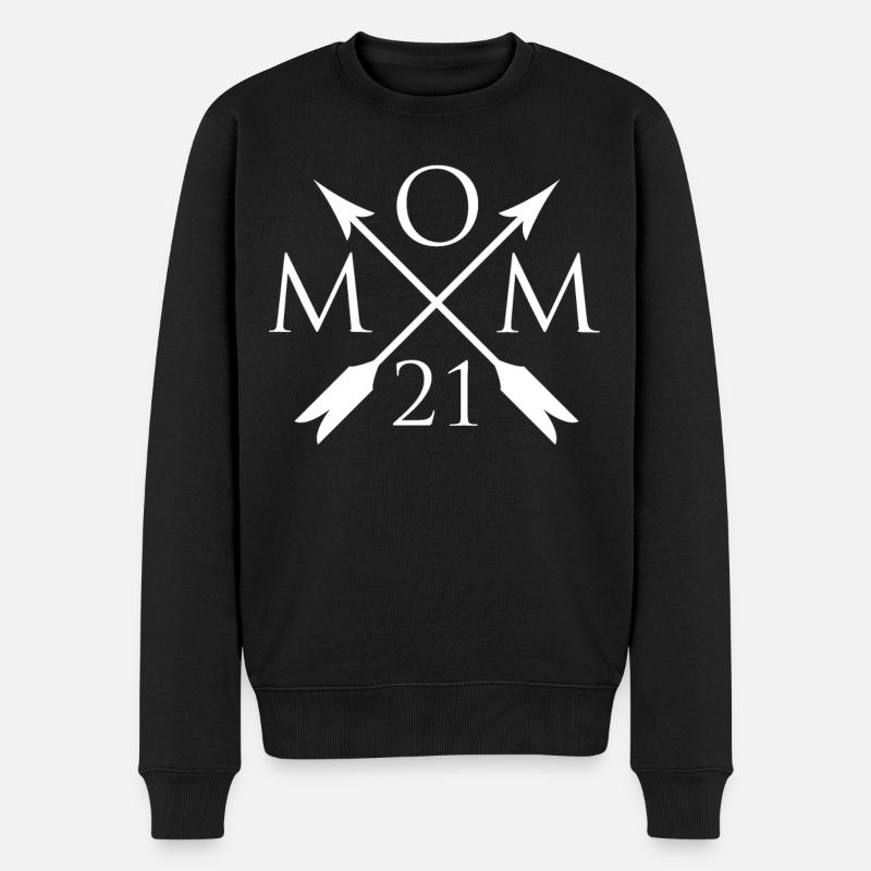 Maman maman 2021 - Pull Premium bio Homme - noir