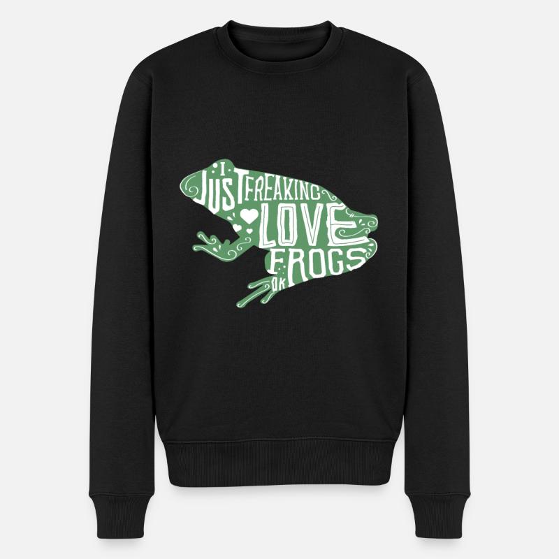 Frog. Grenouille. - Pull Premium bio Homme - noir