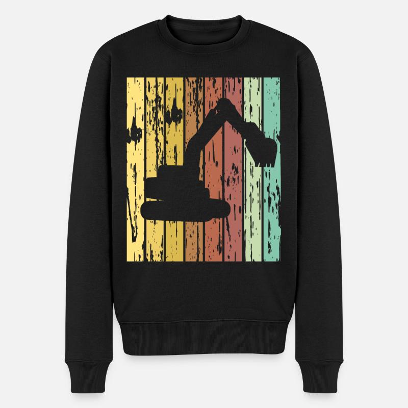 Bagger Kinder - Männer Premium Bio Pullover - Schwarz