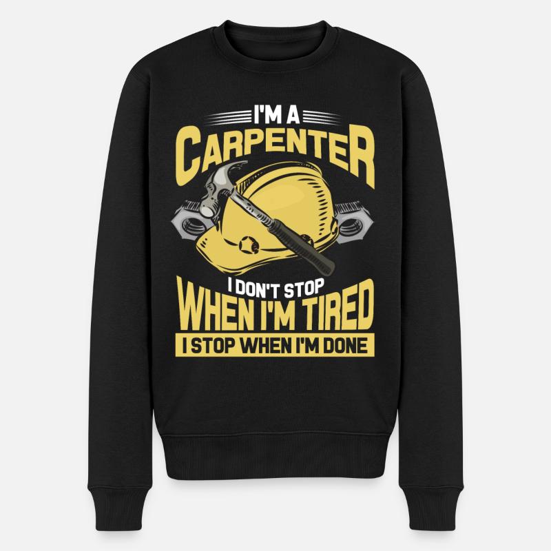 Carpenter carpenter carpenter - Men's Premium Organic Jumper - black
