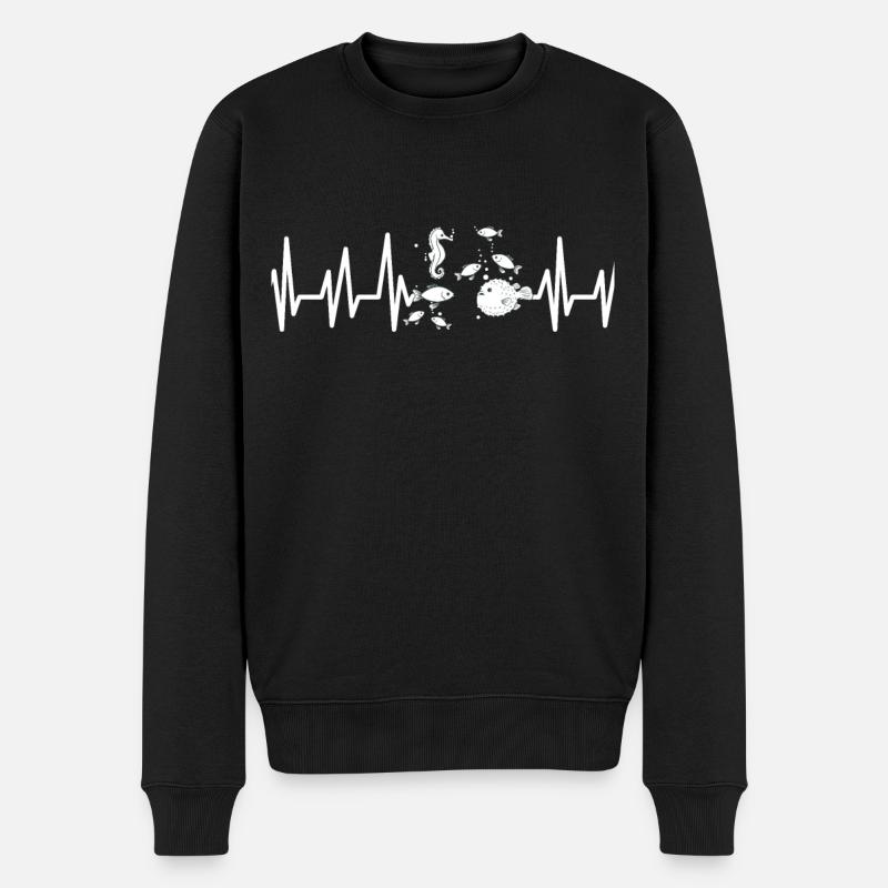 Aquarium - Pull Premium bio Homme - noir