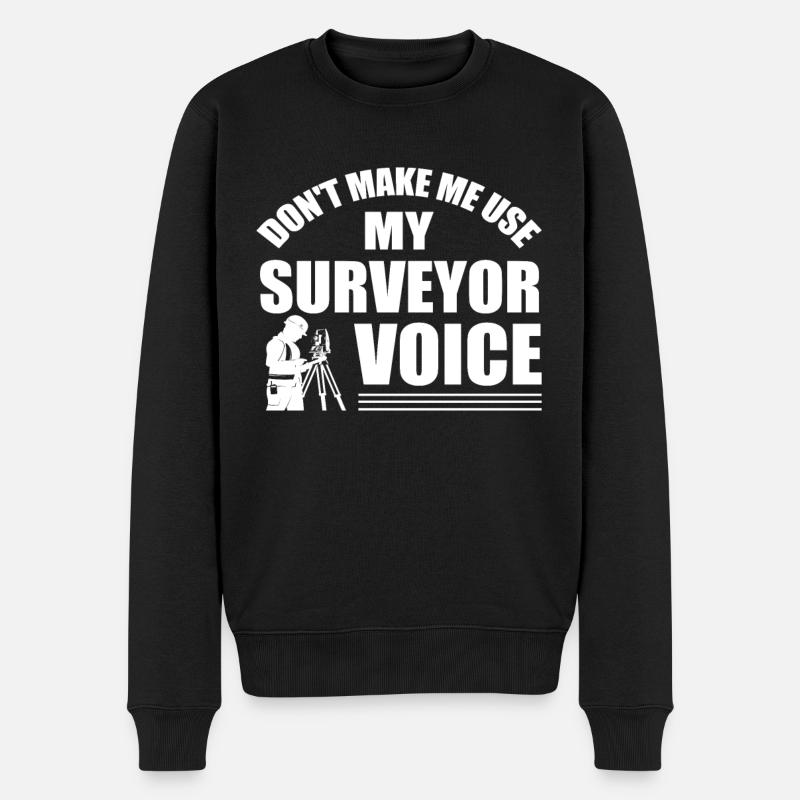 Landvermesser Stimme - Männer Premium Bio Pullover - Schwarz