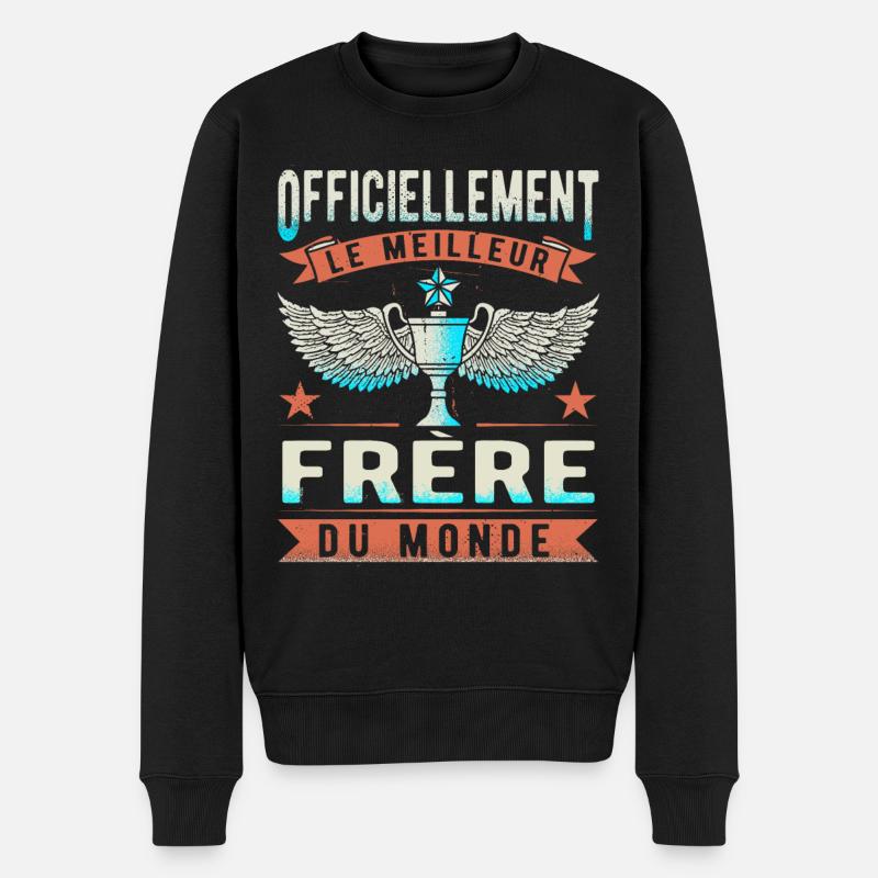 Meilleur Frère Du Monde - Pull Premium bio Homme - noir