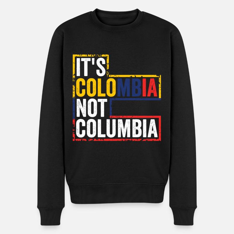 C'est la Colombie pas la Colombie - Pull Premium bio Homme - noir