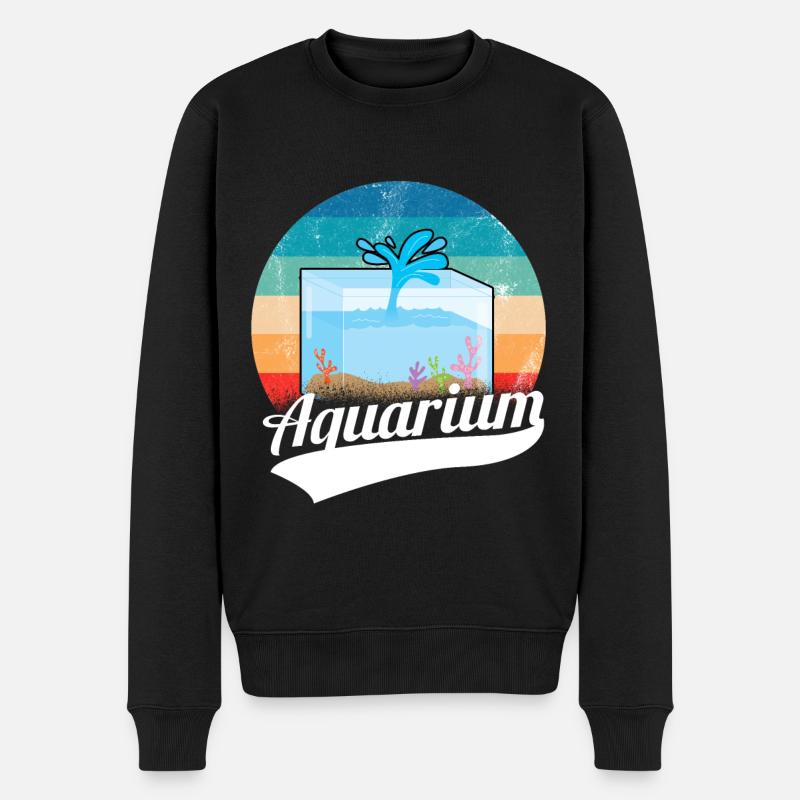 Aquarium - Männer Premium Bio Pullover - Schwarz