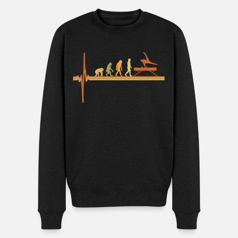 Gymnastique Heartbeat Turner Evolution Retro - Pull Premium bio Homme - noir