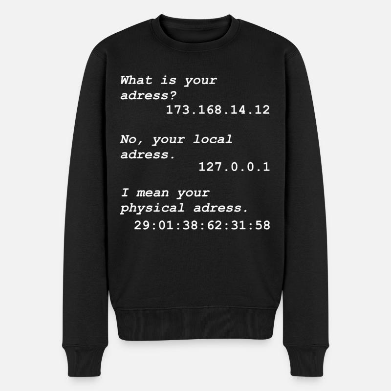 Programmation Informaticien Informaticien - Pull Premium bio Homme - noir